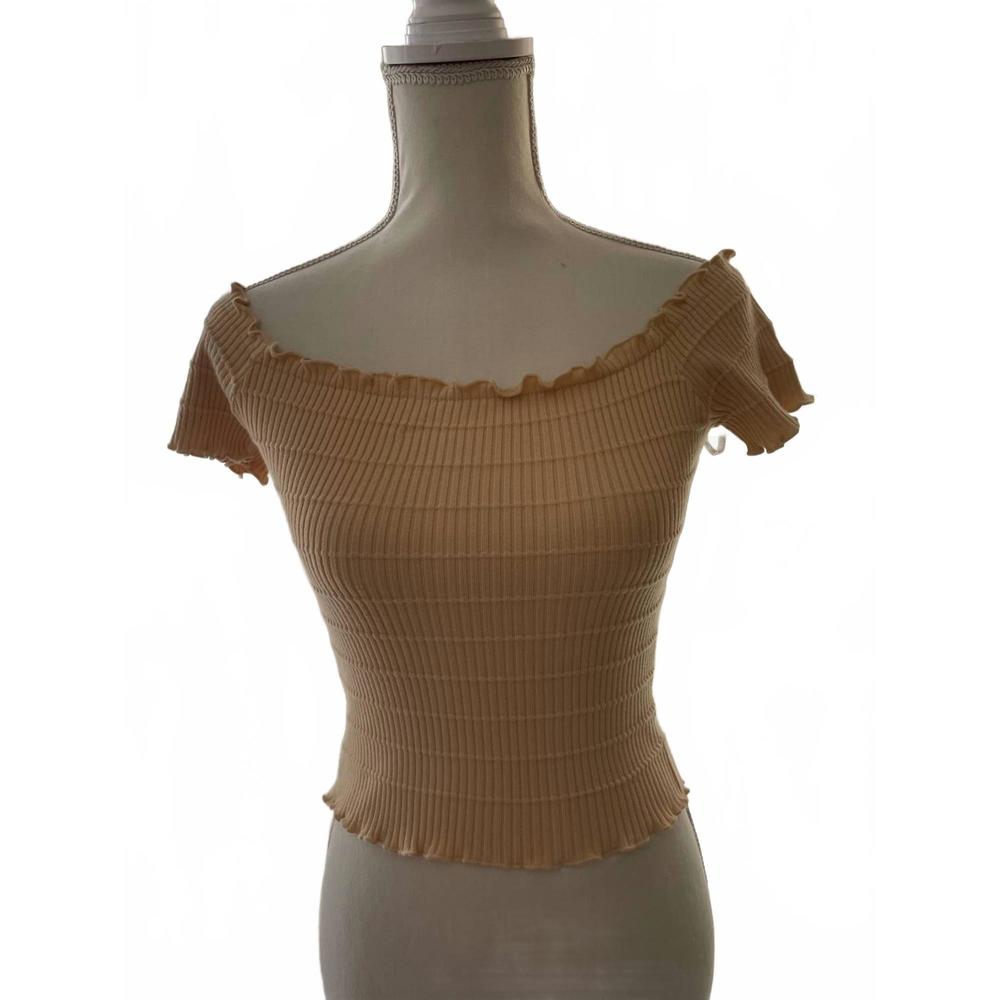 NEW ACTIVE BASIC off the shoulder in yellow